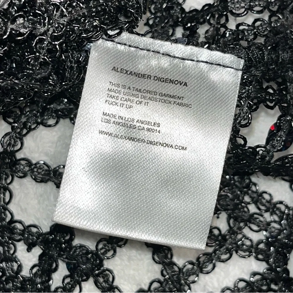 Alexander Digenova woven sequined black tank top - Picture 5 of 7